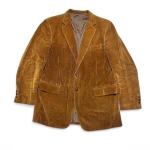 Sears Tailored Clothing 70s Vintage Corduroy Blazer Sport Coat Two Button 42L